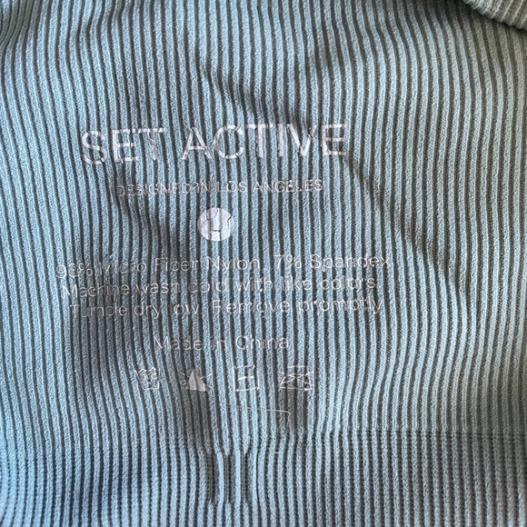 SET ACTIVE SCULPTFLEX™ RIBBED V BRA GEM SIZE LARGE - Picture 4 of 5